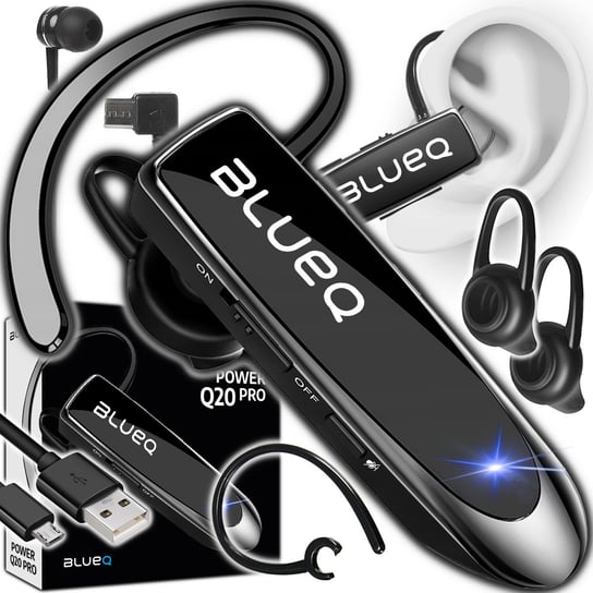 Bezprzewodowa Słuchawka BT 5.0 Zestaw Słuchawkowy 24h Rozmów 30d Czuwania Power Q20 PRO LOGIT