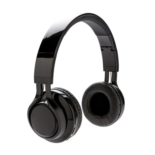Bezprzewodowe słuchawki nauszne z podświetleniem logotypu Czarny XD COLLECTION