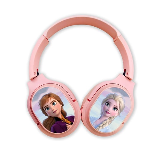 Bezprzewodowe słuchawki stereo z mikrofonem, Disney, Kraina Lodu 002, różowe Disney