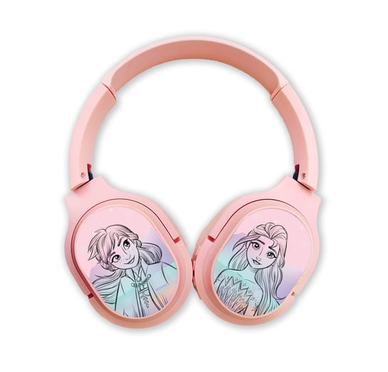 Bezprzewodowe słuchawki stereo z mikrofonem, Disney, Kraina Lodu 003, różowe Disney