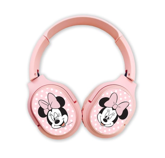 Bezprzewodowe słuchawki stereo z mikrofonem, Disney, Minnie 007, różowy Disney