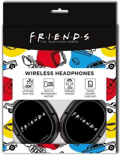 Bezprzewodowe słuchawki stereo z mikrofonem Friends 002 ERT Group