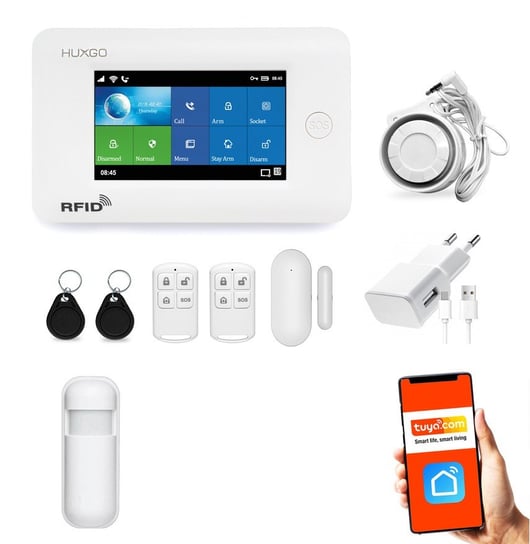 Bezprzewodowy Alarm Gsm + Wifi Hxa006 2G Z Aplikacją Tuya Smart - C1 Inna marka