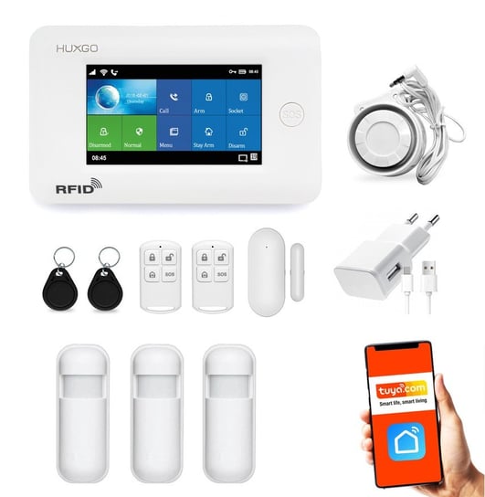 Bezprzewodowy Alarm Gsm + Wifi Hxa006 2G Z Aplikacją Tuya Smart - C3 Inna marka