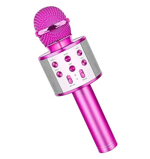 Bezprzewodowy Mikrofon Bluetooth Ws858 Karaoke Różowy R2invest