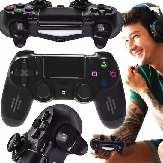 Bezprzewodowy Pad Do Ps4 Playstation 4 Doubleshock Czarny Zamiennik V2 Inny producent