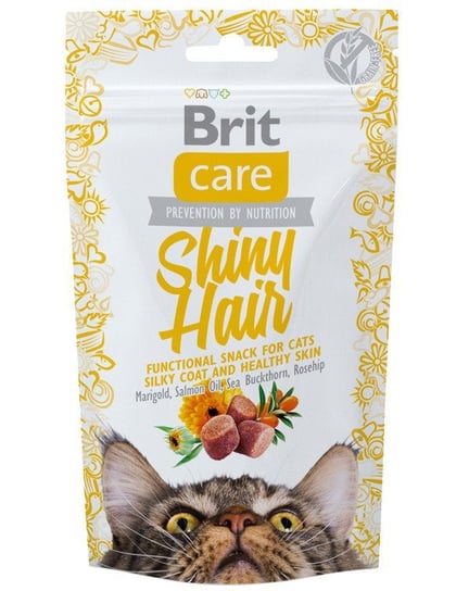 Bezzbożowy przysmak dla kotów BRIT Care Cat Snack Shiny Hair, 50 g Brit