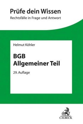 BGB Allgemeiner Teil Beck Juristischer Verlag