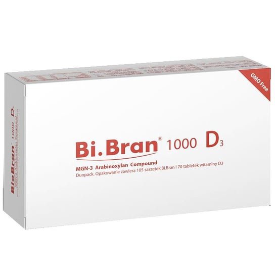 Bi.Bran 1000 z witaminą D3 - wspiera układ odpornościowy - 105 saszetek Bi.Bran