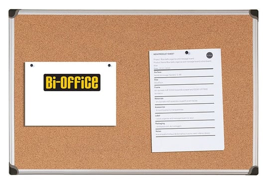 Bi-Office, Tablica korkowa rama aluminiowa, 60x45 cm Bi-Office