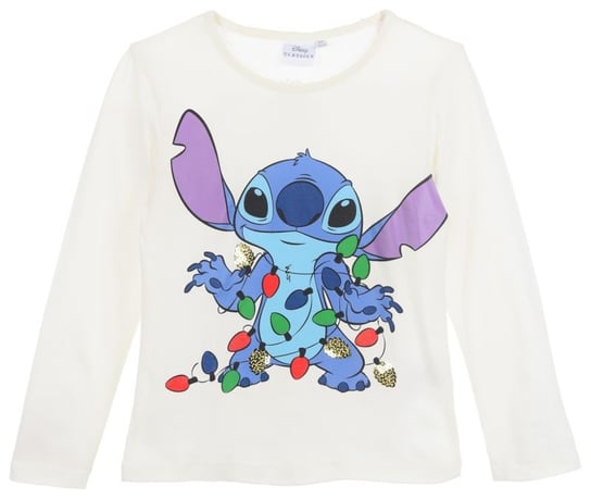 Bia��a bluzka dla dziewczynki Disney - Lilo i Stitch rozmiar 104 Disney