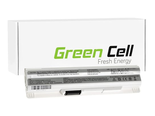 Biała Bateria Green Cell BTY-S11 BTY-S12 do MSI Wind U90 U100 U110 U120 U130 U135 U135DX U200 U250 U270 Green Cell
