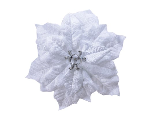 Biała Gwiazda Betlejemska Sztuczny Kwiat 26 Cm Inna marka