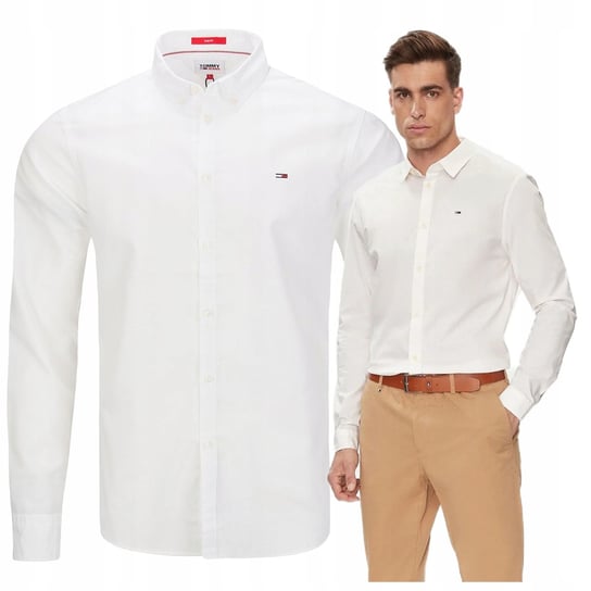 biala koszula meska elegancka koszula tommy hilfiger jeans slim fit biala koszula meska elegancka koszula tommy hilfiger jeans slim fit r.XXL Tommy Hilfiger