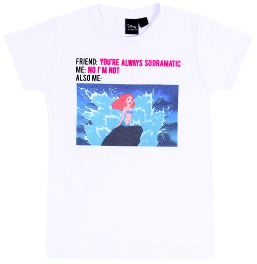 Biała koszulka, t-shirt Ariel DISNEY 10-11 lat 146 cm Disney