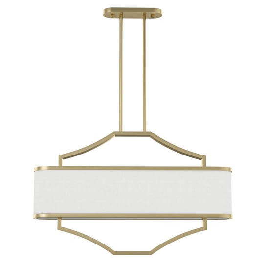 Biała Lampa wisząca Gerdo Ovale zwis nad stół z materiału Orlicki Design