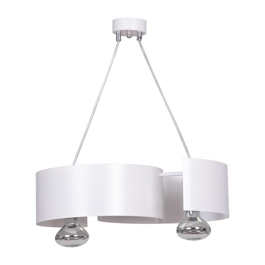 Biała lampa wisząca SYDNEY 2-punktowa E27 REGULOWANA nowoczesny design EMIBIG