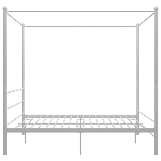 Biała metalowa rama łóżka z baldachimem, 180 x 200 cm Shumee