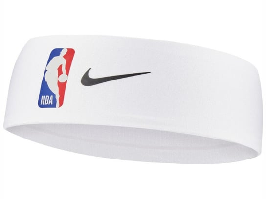 Biała Opaska Frotka na głowę NIKE DRI-FIT NBA Fury Nike