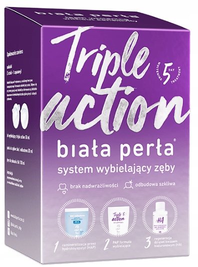 Biała Perła Triple Action, System Wybielający Zęby Vitaprodukt