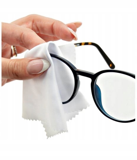 Biała ściereczka do okularów mikrofibra na okulary Montana