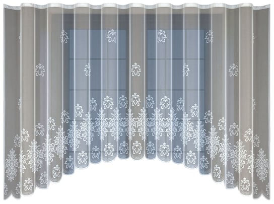 Biała żakardowa firanka z taśmą 247370 170 x 300cm  MONDOMI MONDOMI