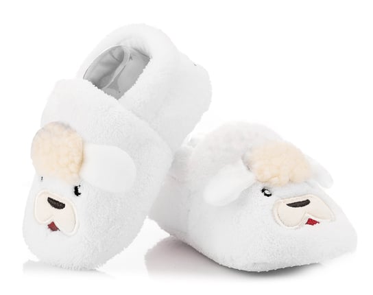 Białe buciki niemowlęce w postaci owieczki 6-12 m. ATTRACTIVE