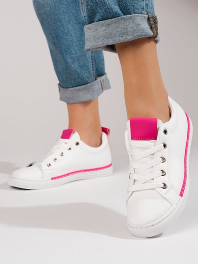 Białe klasyczne damskie buty sportowe Shelovet-40 Inna marka