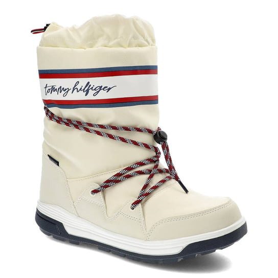 Białe Śniegowce Tommy Hilfiger Damskie Buty Tommy Hilfiger