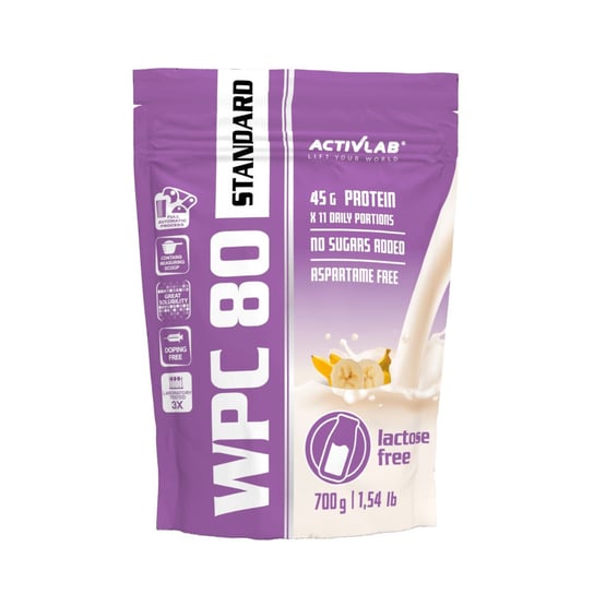 Białko  Activlab  Wpc 80 Standard Lactose Free 700G Banan ActivLab