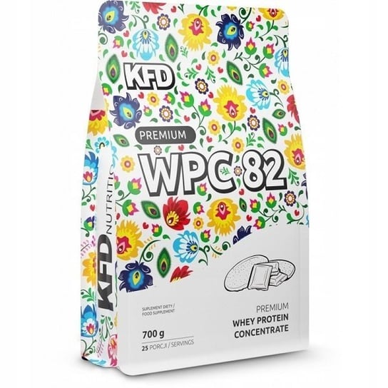Białko KFD Premium WPC 82 700g Biała Czekolada-Biszkopt KFD