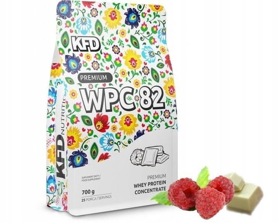 Białko KFD Premium WPC 82 700g Biała Czekolada-Malina KFD