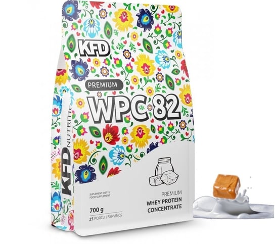Białko KFD Premium WPC 82 700g  Karmelowo- Mleczne KFD