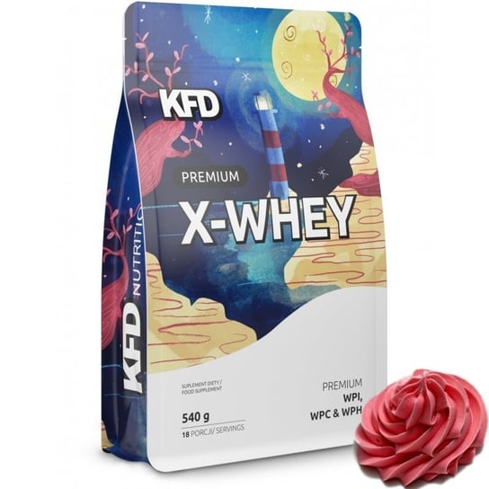 Białko KFD X-Whey 540g  Krem Malinowy KFD