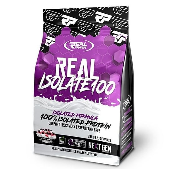 Białko Real Pharm Real Isolate 100 Odżywka Białkowa - 700G White Chocolate Real Pharm