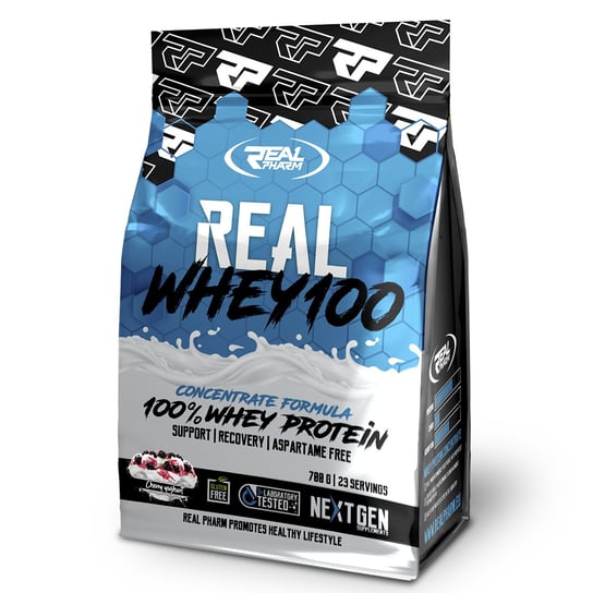 Białko Real Pharm Real Whey 100 Odżywka Białkowa - 700G Dark Cookie Real Pharm