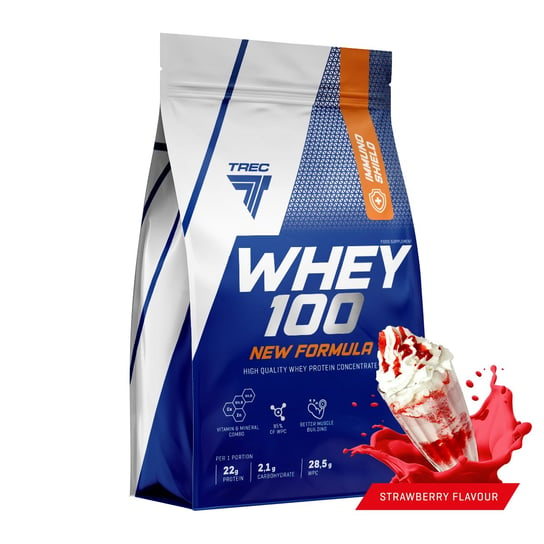 Białko Trec Whey  100 New Formula 700g Truskawka Trec