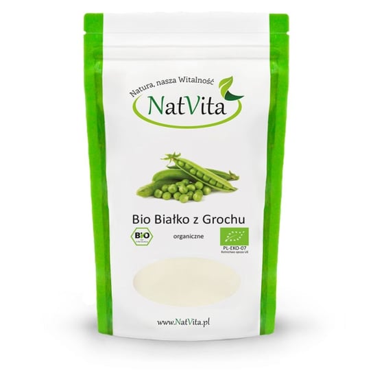 Białko z Grochu Bio 80% 500 g - Natvita NatVita