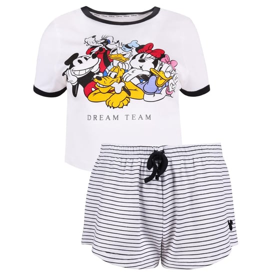Biało-czarna, damska piżama w paski Myszka Mickey DISNEY Disney