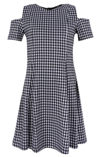 Biało-czarna sukienka w pepitkę 8-9 lat 134 cm Primark