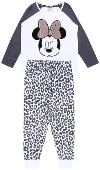 Biało-grafitowa piżama w panterkę MYSZKA MINNIE DISNEY 3-4lata 104 cm Disney