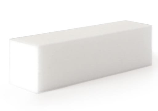 Biały blok polerski czterostronny kostka polerka gradacja 240/240 AlleBeauty