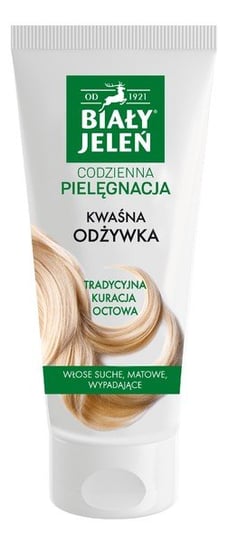 Biały Jeleń Codzienna Pielęgnacja Odżywka do włosów kwaśna - włosy matowe,suche i wypadające 200ml Biały Jeleń