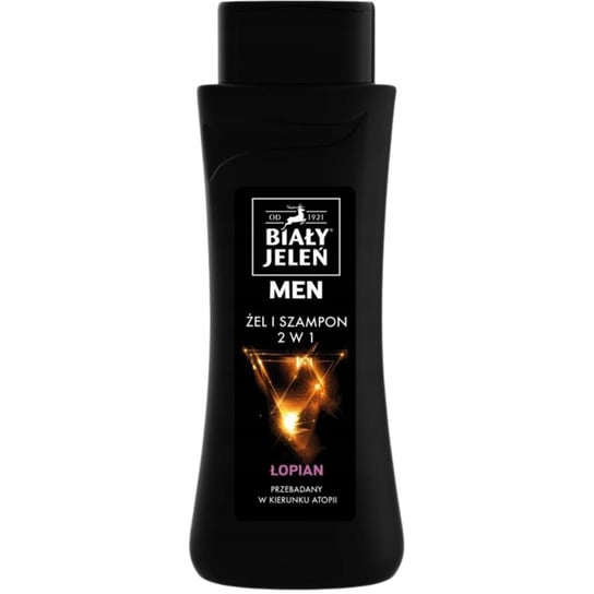 Biały Jeleń, For Men, hipoalergiczny szampon-żel 2w1 z łopianem i nanominerałami , 300 ml Biały Jeleń