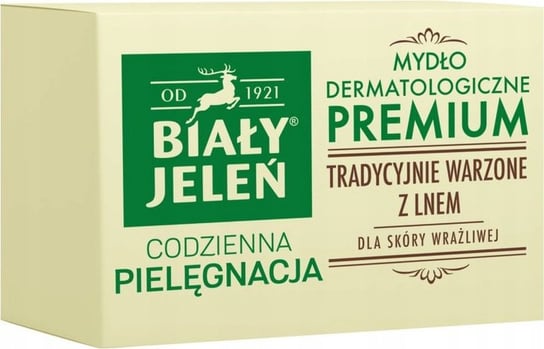 Biały Jeleń, Premium, hipoalergiczne mydło w kostce kartonik, 100 g Biały Jeleń