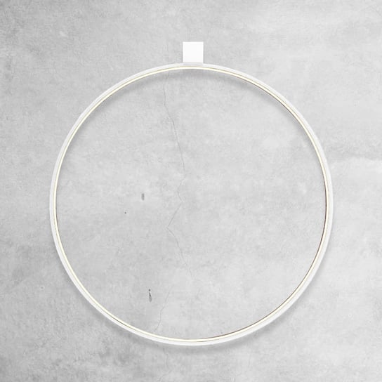 Biały kinkiet minimalistyczny Agaro LED 26W 3000K okrągły Shilo