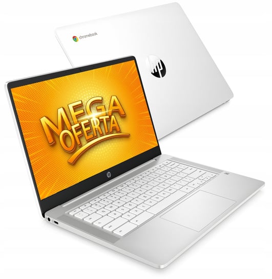 Biały Laptop Hp Chromebook 14 Intel Chrome Os HP