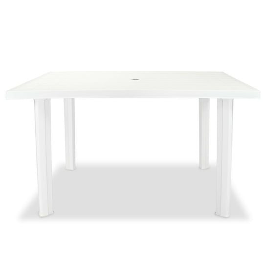 Biały plastikowy stół ogrodowy,126 x 76 x 72 cm Shumee