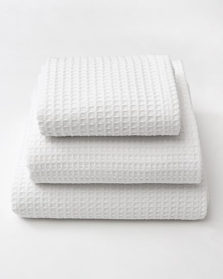 Biały Ręcznik Waflowy / Gofrowany / Pique Spa Rozmiar 90X180 cm Tuva Home