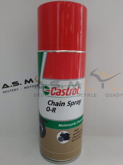 Biały Smar Do Łańcuchów Motocyklowych -400Ml Castrol Chain Spray O-R CASTROL